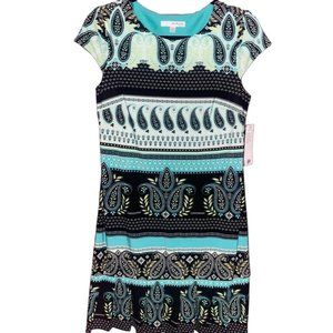 Studio One Sleevless Dress Size PS Black/Blue